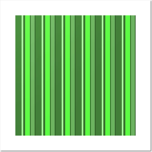 Stripes Forest Green 2019 112020 Wall Art by pASob